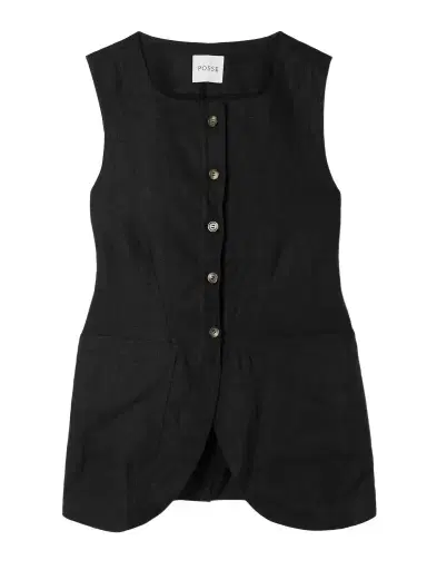 Posse Emma Linen Vest | Thumbnail 1 Posse Emma Linen Vest | Thumbnail 1