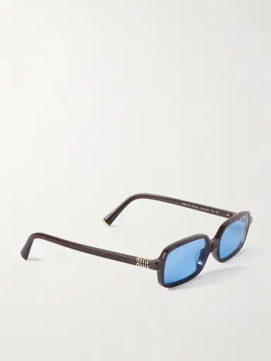 Miu Miu Eyewear Rectangular-frame Acetate Sunglasses | Thumbnail 3 Miu Miu Eyewear Rectangular-frame Acetate Sunglasses | Thumbnail 3