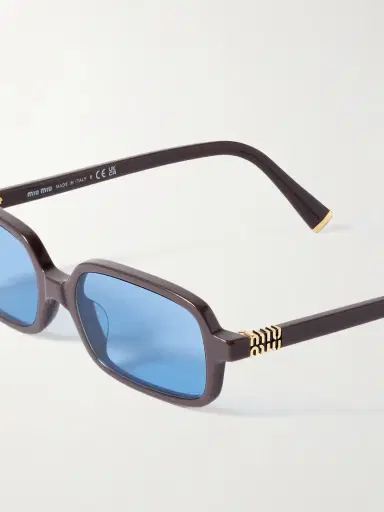 Miu Miu Eyewear Rectangular-frame Acetate Sunglasses | Thumbnail 4 Miu Miu Eyewear Rectangular-frame Acetate Sunglasses | Thumbnail 4