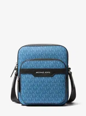 Michael Kors Collection Hudson Mini Signature Logo Flight Bag | Thumbnail 2 Michael Kors Collection Hudson Mini Signature Logo Flight Bag | Thumbnail 2