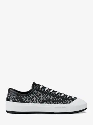 Michael Kors Jude MK2000 Logo Jacquard Sneaker | Thumbnail 4 Michael Kors Jude MK2000 Logo Jacquard Sneaker | Thumbnail 4