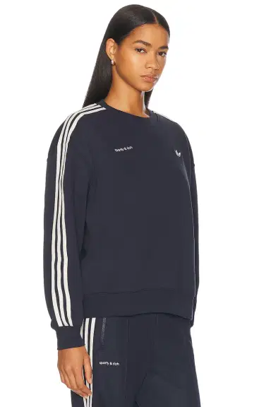 adidas Originals x Sporty & Rich Crewneck Sweatshirt | Thumbnail 2 adidas Originals x Sporty & Rich Crewneck Sweatshirt | Thumbnail 2