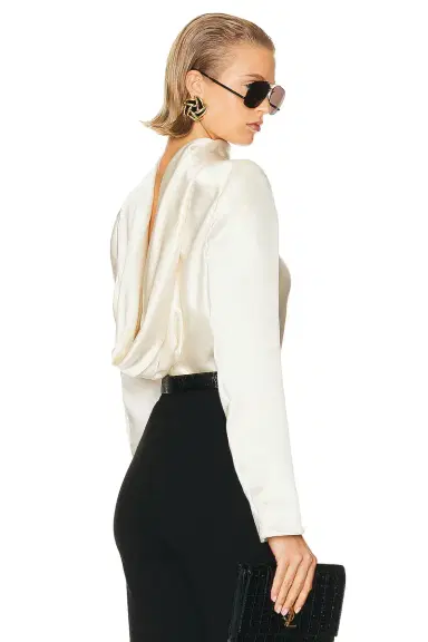 Saint Laurent Drape Back Top | Thumbnail 1 Saint Laurent Drape Back Top | Thumbnail 1