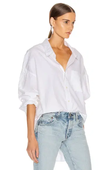 R13 Drop Neck Oxford Shirt | Thumbnail 2 R13 Drop Neck Oxford Shirt | Thumbnail 2