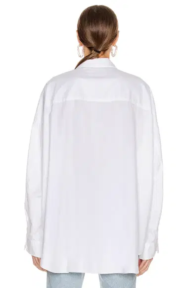 R13 Drop Neck Oxford Shirt | Thumbnail 3 R13 Drop Neck Oxford Shirt | Thumbnail 3