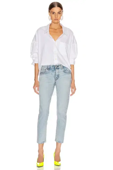 R13 Drop Neck Oxford Shirt | Thumbnail 4 R13 Drop Neck Oxford Shirt | Thumbnail 4
