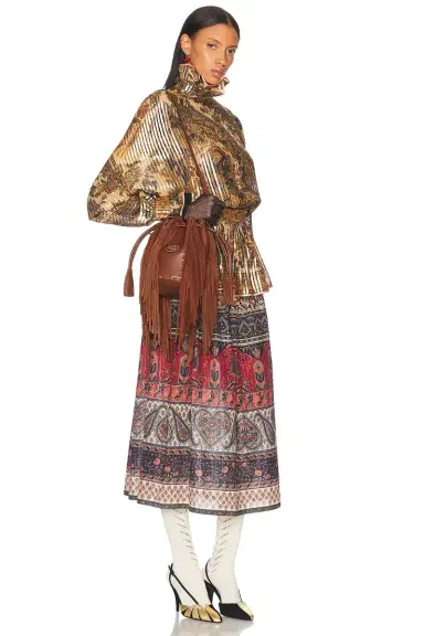 Valentino Garavani Nellcote Small Drawstring Bag | Thumbnail 2 Valentino Garavani Nellcote Small Drawstring Bag | Thumbnail 2