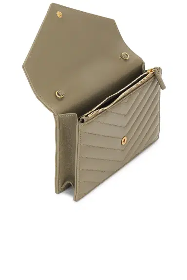 Saint Laurent Envelope Chain Wallet | Thumbnail 4 Saint Laurent Envelope Chain Wallet | Thumbnail 4
