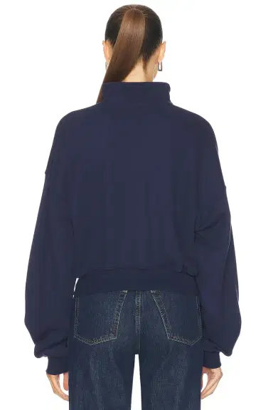Eterne Cropped Half Zip Sweatshirt | Thumbnail 4 Eterne Cropped Half Zip Sweatshirt | Thumbnail 4