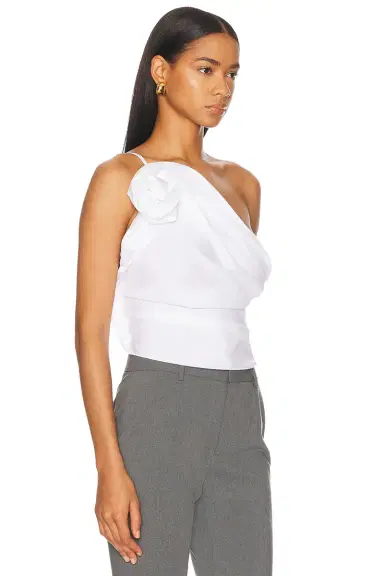 Magda Butrym One Shoulder Blouse | Thumbnail 2 Magda Butrym One Shoulder Blouse | Thumbnail 2