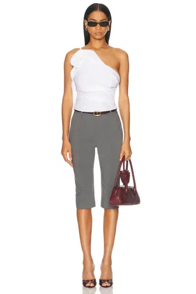 Magda Butrym One Shoulder Blouse | Thumbnail 4 Magda Butrym One Shoulder Blouse | Thumbnail 4