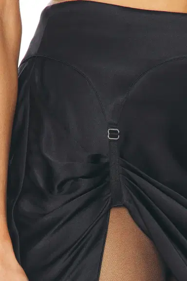fleur du mal Silk Draped Garter Skirt | Thumbnail 6 fleur du mal Silk Draped Garter Skirt | Thumbnail 6