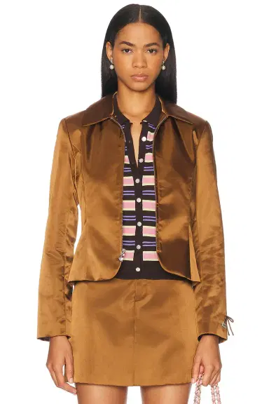 Sandy Liang Annecy Jacket | Thumbnail 1 Sandy Liang Annecy Jacket | Thumbnail 1