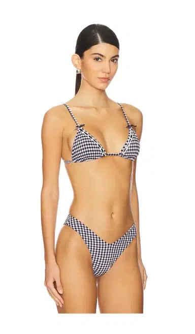 Frankies Bikinis Lumia Seersucker Gingham Top | Thumbnail 2 Frankies Bikinis Lumia Seersucker Gingham Top | Thumbnail 2