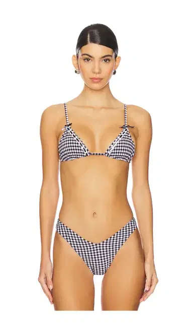 Frankies Bikinis Lumia Seersucker Gingham Top | Thumbnail 1 Frankies Bikinis Lumia Seersucker Gingham Top | Thumbnail 1