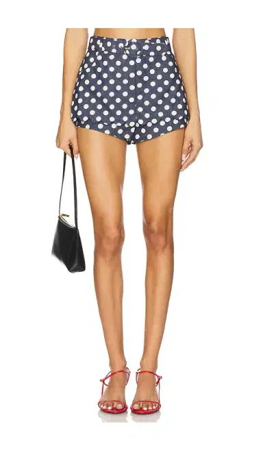 For Love & Lemons Dolly Denim Dot Skort | Thumbnail 1 For Love & Lemons Dolly Denim Dot Skort | Thumbnail 1