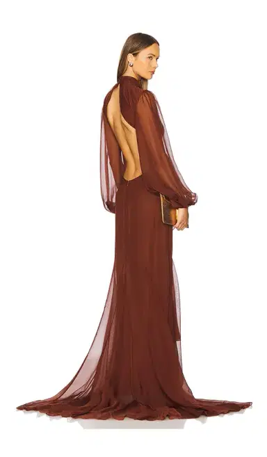 retrofete Rosalinda Chiffon Dress | Thumbnail 1 retrofete Rosalinda Chiffon Dress | Thumbnail 1