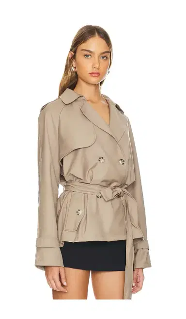 LIONESS Cropped Trencherous Coat | Thumbnail 2 LIONESS Cropped Trencherous Coat | Thumbnail 2