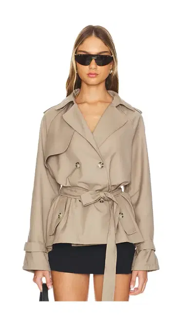 LIONESS Cropped Trencherous Coat | Thumbnail 1 LIONESS Cropped Trencherous Coat | Thumbnail 1