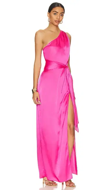 Amanda Uprichard x REVOLVE Delmar Gown In Cerise | Thumbnail 2 Amanda Uprichard x REVOLVE Delmar Gown In Cerise | Thumbnail 2