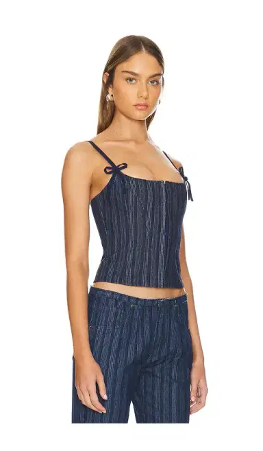 LIONESS Charismatic Denim Corset | Thumbnail 2 LIONESS Charismatic Denim Corset | Thumbnail 2