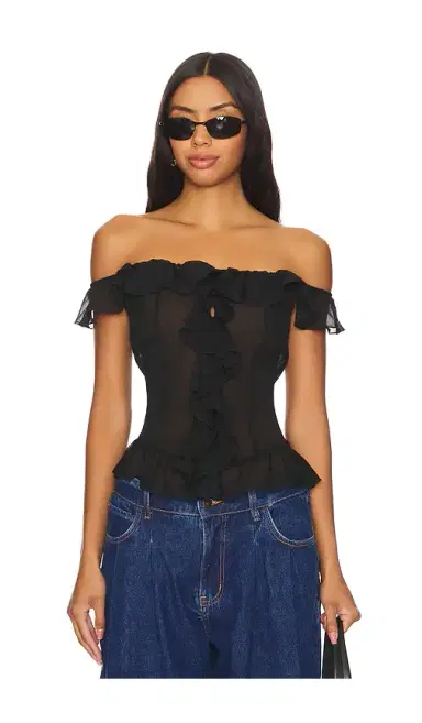 LIONESS Timeless Ruffle Top | Thumbnail 1 LIONESS Timeless Ruffle Top | Thumbnail 1