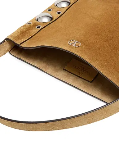 Valentino Garavani Women's Nellcôte Suede Shoulder Bag with Fringes - Beige Brown | Thumbnail 15 Valentino Garavani Women's Nellcôte Suede Shoulder Bag with Fringes - Beige Brown | Thumbnail 15