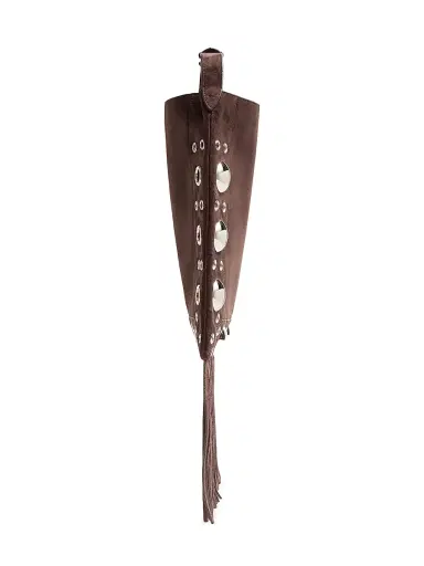 Valentino Garavani Women's Nellcôte Suede Shoulder Bag with Fringes - Beige Brown | Thumbnail 4 Valentino Garavani Women's Nellcôte Suede Shoulder Bag with Fringes - Beige Brown | Thumbnail 4