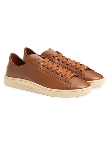 Valentino Garavani Men's Royco Sneakers in Nappa Calfskin - Tobacco | Thumbnail 2 Valentino Garavani Men's Royco Sneakers in Nappa Calfskin - Tobacco | Thumbnail 2