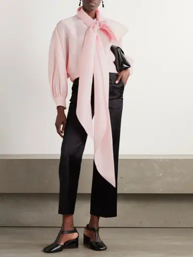 Loro Piana Duchesse Silk-satin Straight-leg Pants | Thumbnail 2 Loro Piana Duchesse Silk-satin Straight-leg Pants | Thumbnail 2