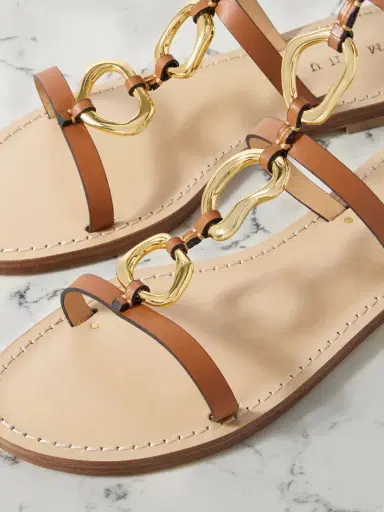 AMANU The Bazaruto Embellished Leather Sandals | Thumbnail 4 AMANU The Bazaruto Embellished Leather Sandals | Thumbnail 4