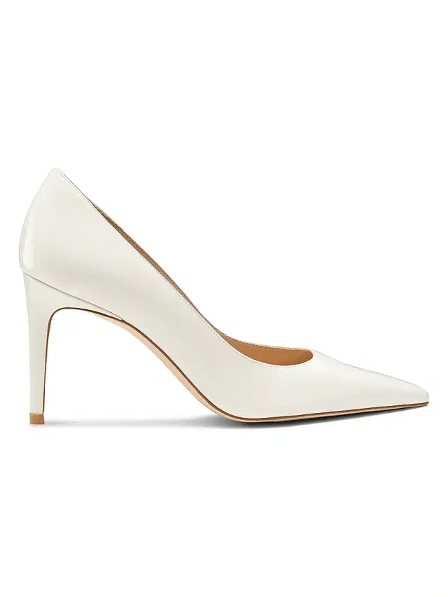 Women's Power 75MM Patent Leather Pumps - Cream Women's Power 75MM Patent Leather Pumps - Cream