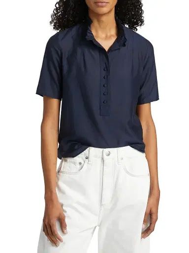 Zadig & Voltaire Women's Topher Tomboy Blouse - Encre | Thumbnail 3 Zadig & Voltaire Women's Topher Tomboy Blouse - Encre | Thumbnail 3