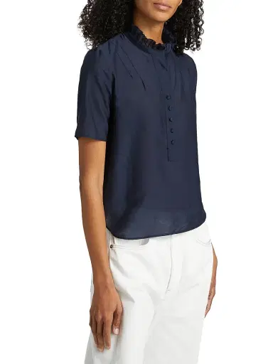 Zadig & Voltaire Women's Topher Tomboy Blouse - Encre | Thumbnail 4 Zadig & Voltaire Women's Topher Tomboy Blouse - Encre | Thumbnail 4
