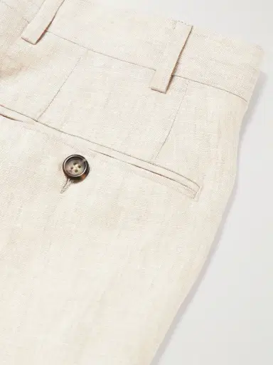 Canali Slim-Fit Straight-Leg Linen Suit Trousers - Men | Thumbnail 6 Canali Slim-Fit Straight-Leg Linen Suit Trousers - Men | Thumbnail 6