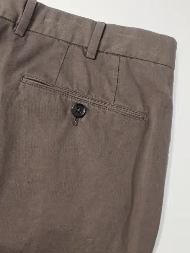 Zegna Slim-Fit Tapered Cotton and Linen-Blend Twill Trousers - Men | Thumbnail 5 Zegna Slim-Fit Tapered Cotton and Linen-Blend Twill Trousers - Men | Thumbnail 5