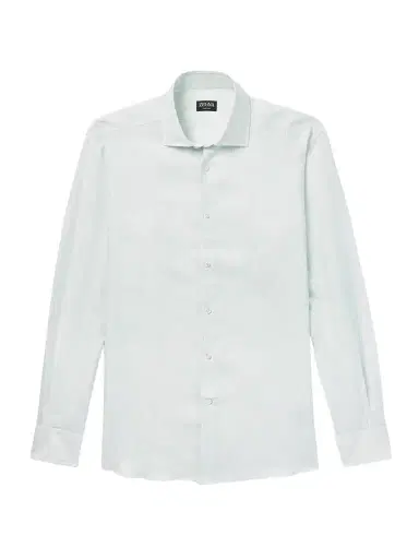 Zegna Oasi Striped Linen Shirt - Men | Thumbnail 1 Zegna Oasi Striped Linen Shirt - Men | Thumbnail 1