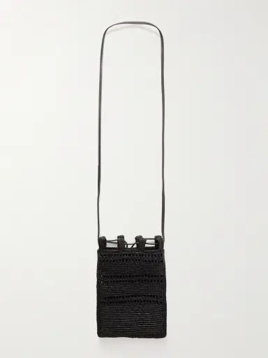 Loewe + Paula's Ibiza Leather-trimmed Embroidered Raffia Shoulder Bag | Thumbnail 8 Loewe + Paula's Ibiza Leather-trimmed Embroidered Raffia Shoulder Bag | Thumbnail 8