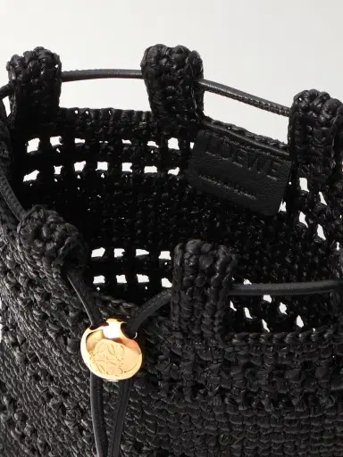 Loewe + Paula's Ibiza Leather-trimmed Embroidered Raffia Shoulder Bag | Thumbnail 10 Loewe + Paula's Ibiza Leather-trimmed Embroidered Raffia Shoulder Bag | Thumbnail 10