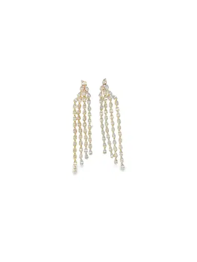 Wish Fine Jewelry 5.25ct Diamond 14K Gold Cascade Earrings | Thumbnail 1 Wish Fine Jewelry 5.25ct Diamond 14K Gold Cascade Earrings | Thumbnail 1