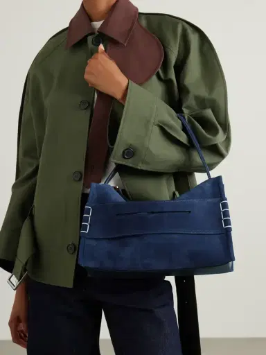 JW Anderson Loafer Paneled Suede Shoulder Bag | Thumbnail 2 JW Anderson Loafer Paneled Suede Shoulder Bag | Thumbnail 2