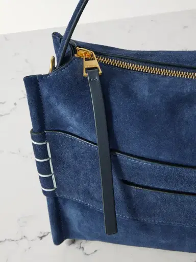 JW Anderson Loafer Paneled Suede Shoulder Bag | Thumbnail 4 JW Anderson Loafer Paneled Suede Shoulder Bag | Thumbnail 4
