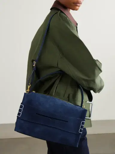 JW Anderson Loafer Paneled Suede Shoulder Bag | Thumbnail 6 JW Anderson Loafer Paneled Suede Shoulder Bag | Thumbnail 6