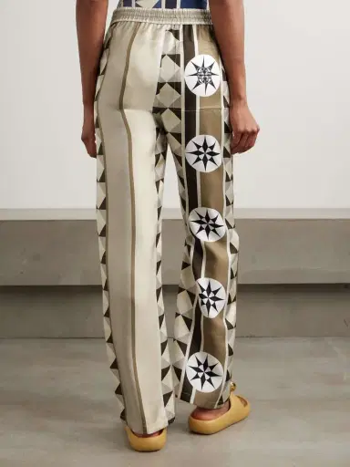 Loewe + Paula's Ibiza Printed Silk-twill Straight-leg Pants | Thumbnail 3 Loewe + Paula's Ibiza Printed Silk-twill Straight-leg Pants | Thumbnail 3