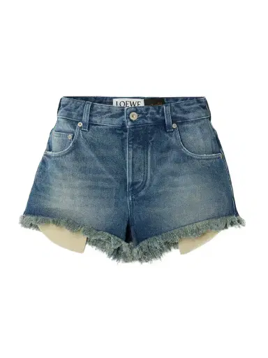 Loewe + Paula's Ibiza Fringed Denim Shorts | Thumbnail 1 Loewe + Paula's Ibiza Fringed Denim Shorts | Thumbnail 1
