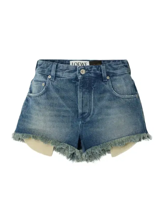 Loewe + Paula's Ibiza Fringed Denim Shorts