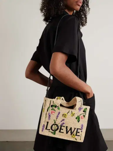 Loewe + Paula's Ibiza Small Embroidered Raffia Tote | Thumbnail 6 Loewe + Paula's Ibiza Small Embroidered Raffia Tote | Thumbnail 6