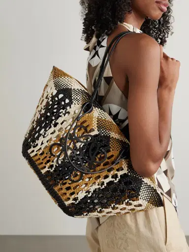 Loewe + Paula's Ibiza Anagram Leather-trimmed Woven Palm Tote | Thumbnail 6 Loewe + Paula's Ibiza Anagram Leather-trimmed Woven Palm Tote | Thumbnail 6