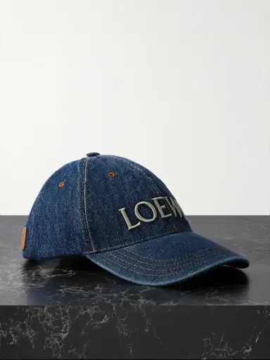 Loewe + Paula's Ibiza Embroidered Denim Baseball Cap | Thumbnail 1 Loewe + Paula's Ibiza Embroidered Denim Baseball Cap | Thumbnail 1