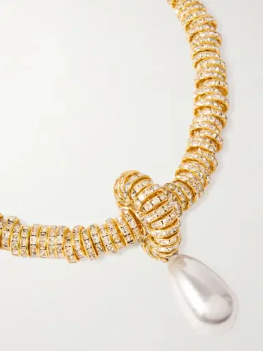 Julietta tone Faux Pearl And Swarovski Crystal Necklace | Thumbnail 4 Julietta tone Faux Pearl And Swarovski Crystal Necklace | Thumbnail 4